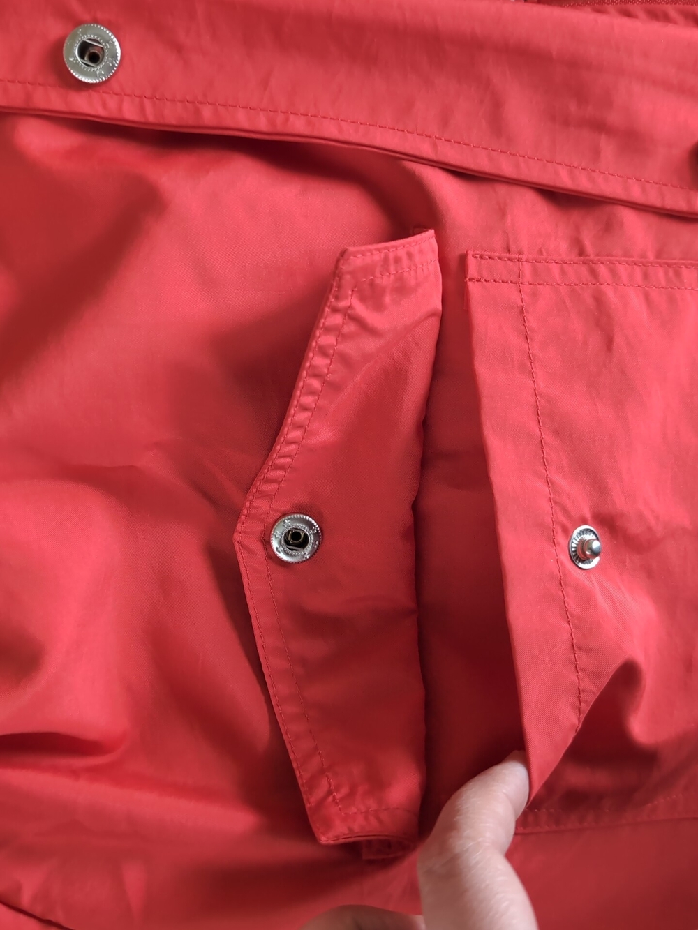 Red Hooded Rain Jacket - Picture 8 of 9